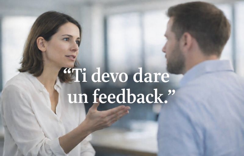 “Ti devo dare un feedback!”